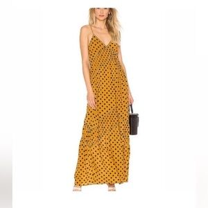 House of Harlow 1960 x REVOLVE Russo Maxi Dress — Saffron Polka Dot — XXS